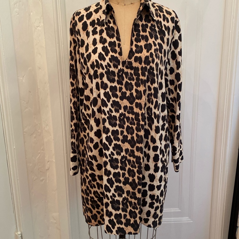 Zara leopard shift dress